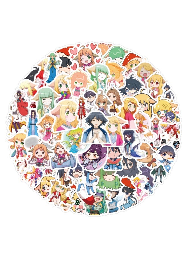 NIBEMINENT 105 Pcs Fox Demon Little Red Girl Deco Kit Waterproof Stickers, High Definition Printing Bright Colors, Suitable for Laptop Skateboard Luggage Water Bottle Guitar DIY - Image 1