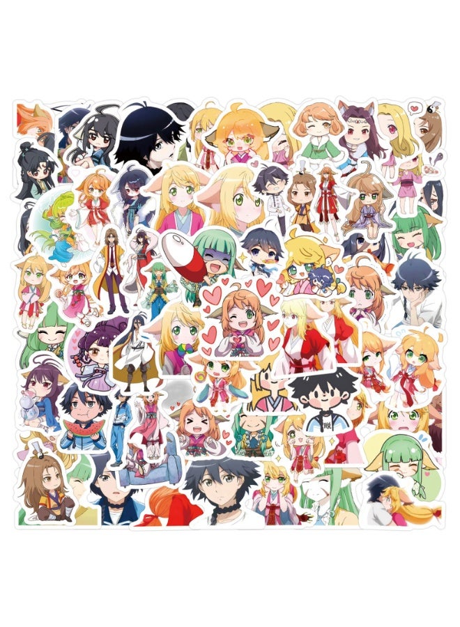 NIBEMINENT 105 Pcs Fox Demon Little Red Girl Deco Kit Waterproof Stickers, High Definition Printing Bright Colors, Suitable for Laptop Skateboard Luggage Water Bottle Guitar DIY - Image 2