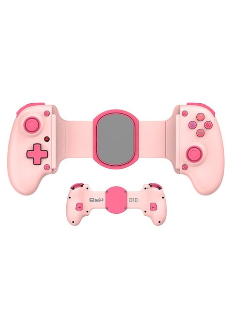 D10 Extendable Gaming Controller Delta for PS4, Android, iOS, Tablets, Switch, Xbox Streaming Controller (Pink)