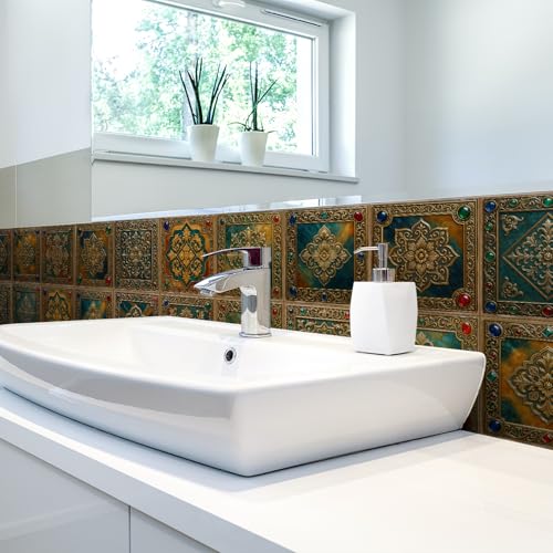 VICCI Foam SelfAdhesive Tiles 12Pcs Mosaic Peel Stick Accent Wall Coffee Bar Furniture Facelift Modern Home Accent - Image 3