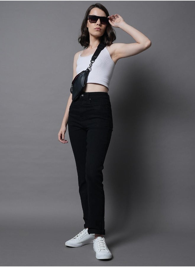 HIGH STAR Women Black Jeans  - Image 5