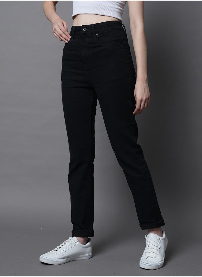 HIGH STAR Women Black Jeans  - Image 4