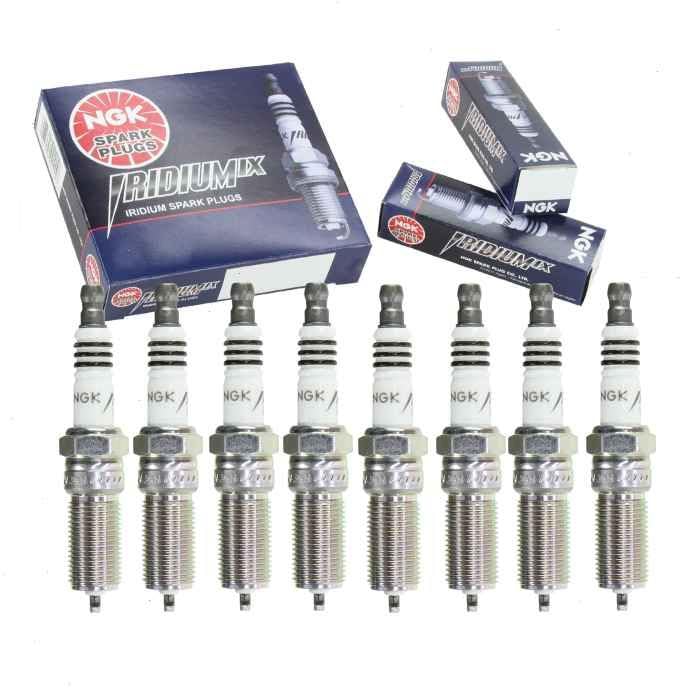Sixity Auto 8 pc NGK Iridium IX Spark Plugs compatible with Chevrolet Silverado 1500 5.3L 6.2L V8 2014-2020 - Image 1