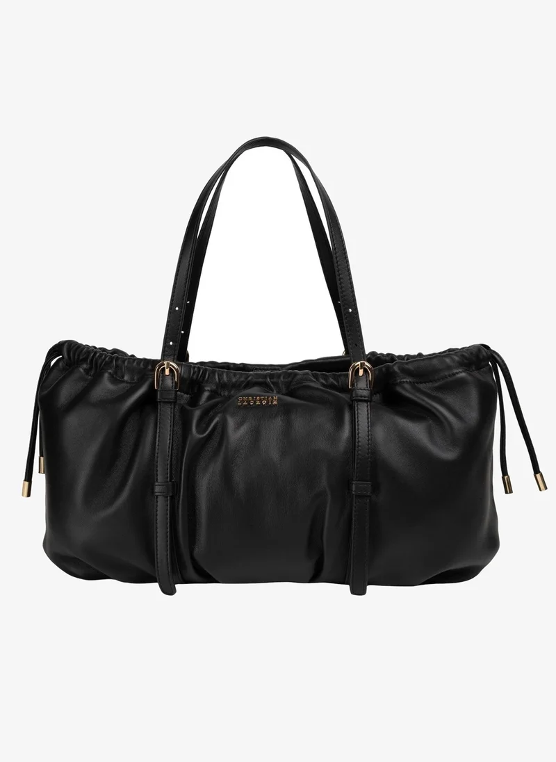 Christian Lacroix Christian Lacroix Ciselia Leather Handbag - Black