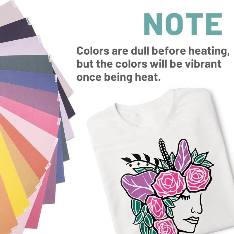 KASYU Sublimation Transfer Ink Sheets for Cricut Mug Press, 12PCS Transfer Paper for Sublimation, 12x11.8Inch Solid Color Pre-Printed Sublimation Paper - Image 5