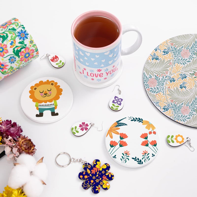 KASYU Sublimation Transfer Ink Sheets for Cricut Mug Press, 12PCS Transfer Paper for Sublimation, 12x11.8Inch Solid Color Pre-Printed Sublimation Paper - Image 2