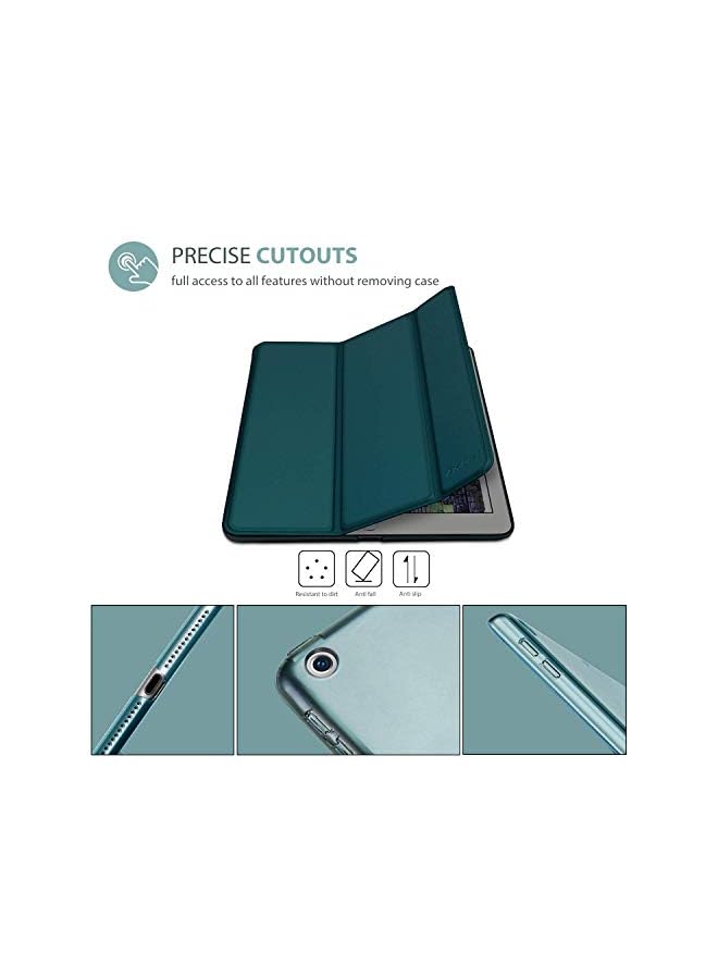 Procases Ipad 9.7 Case 2018 Ipad 6Th Generation Case/ 2017 Ipad 5Th Generation Case - Ultra Slim Lightweight Stand Case With Translucent Frosted Back Smart Cover For Apple Ipad 9.7 Inch –Emerald - Image 2