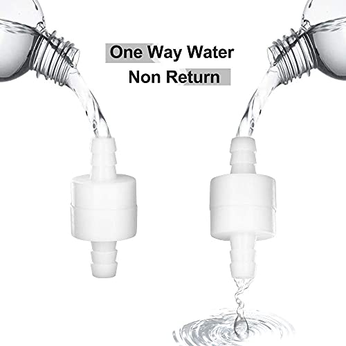 Feelers 3/16" (4MM) One Way Inline Check Valve Non-Return One-Way Air Water Gas Check Valve Ozone Resistance PVDF, Pack of 4 - Image 5
