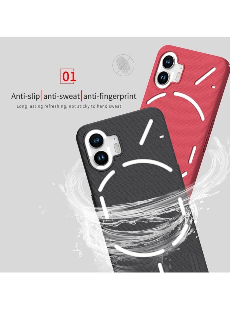 JAJEEK Super Frosted Shield Series Cover Case for Nothing Phone 2 – Sleek Black, Premium Protection, Anti-Scratch, Shockproof, Sl - Image 5