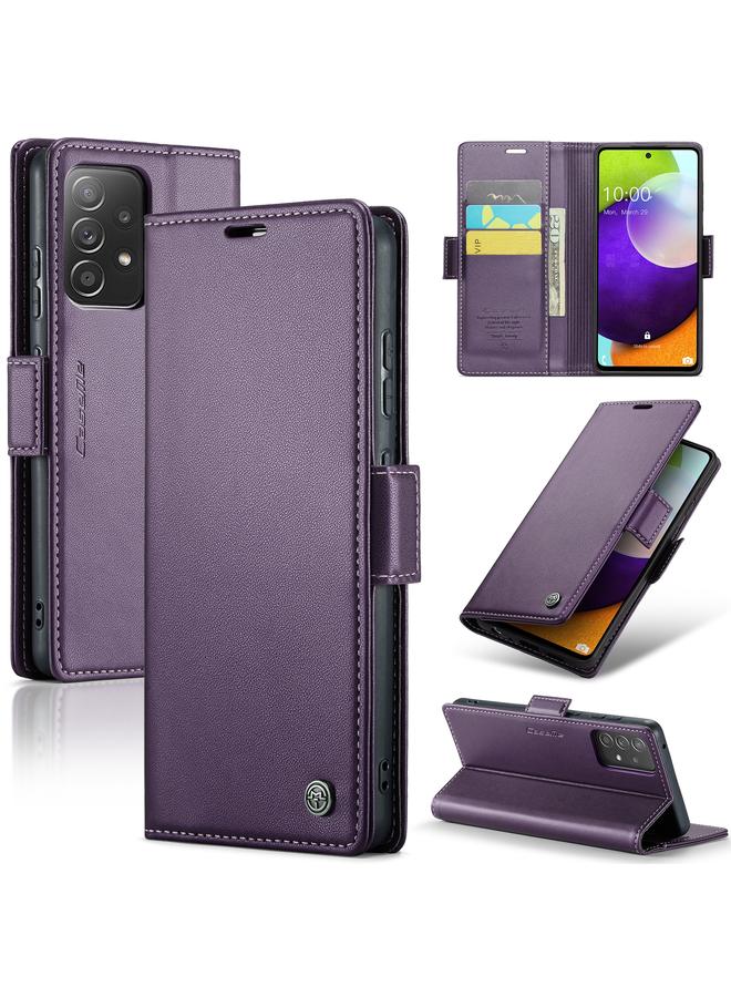 The Bros Case For Samsung Galaxy A52/A52s 5G 023 Butterfly Buckle Litchi Texture RFID Anti-theft Leather Phone Case
