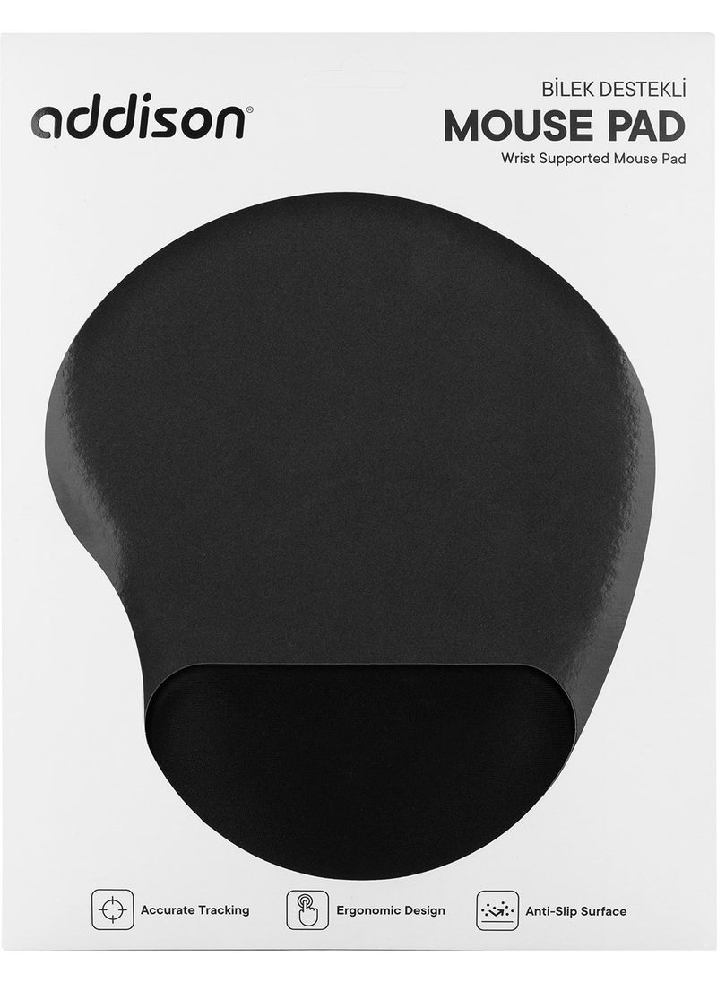 Addison 300521 Wrist Supported Black Mouse Pad-Black  - Image 3
