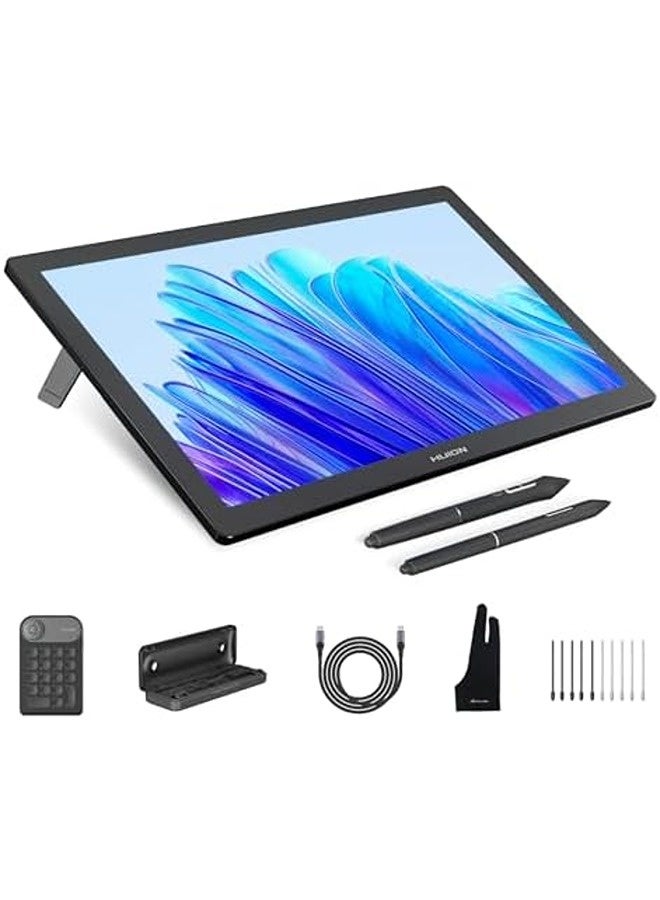 HUION Kamvas Pro 19 Graphic Tablet with 4K UHD Touchscreen | 18.4" Drawing Monitor, 96% Adobe RGB, PenTech 4.0 PW600 Stylus with 16384 Pressure Levels, Keydial Mini, Slim Pen - Image 1