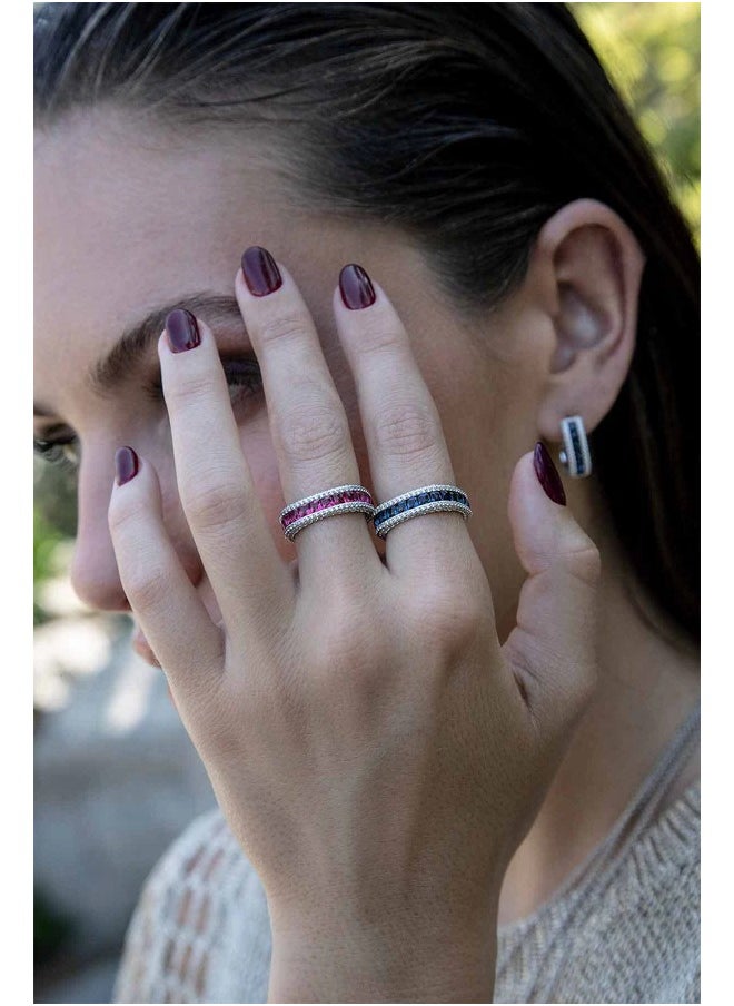 MONACO - APM Fuchsia Pavé Ring - Image 1