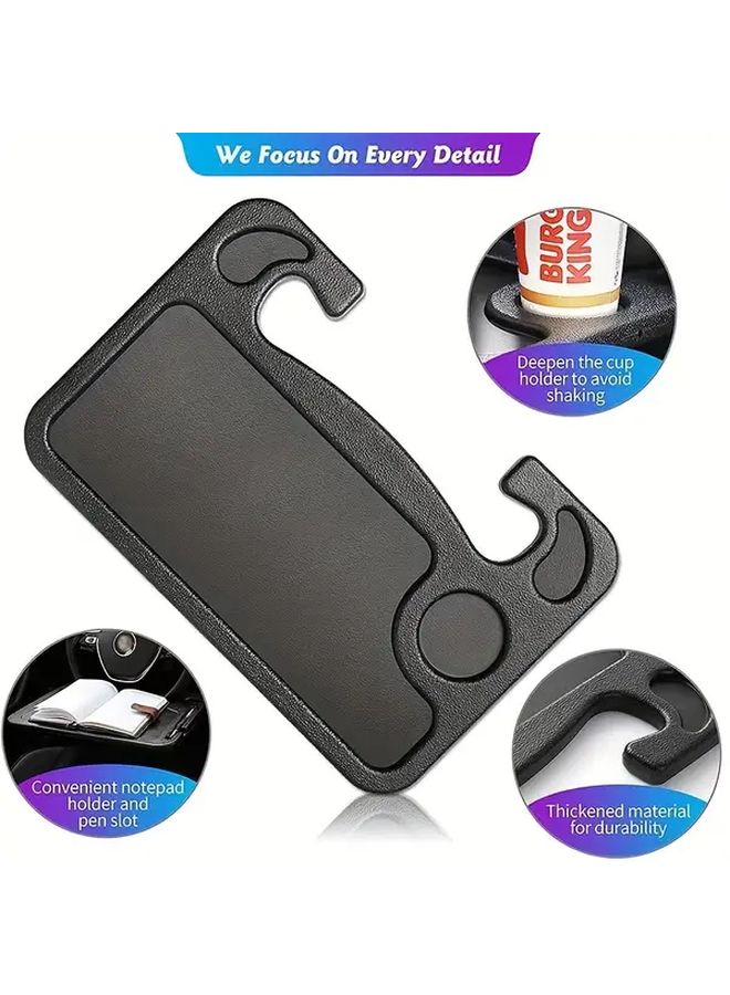 Multifunctional Car Steering Wheel 2 In 1 Tray Table For Dining Work And Reading Storage Black Durable Material Suitable For Most Models Usable In All Four Seasons Easy Driving - Image 4