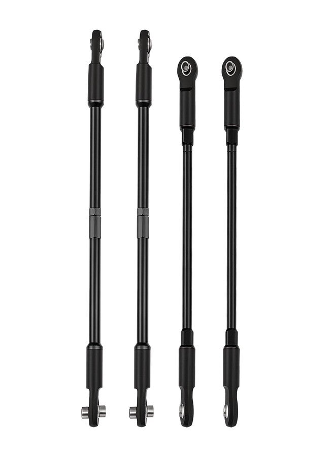 Mesimsple وصلات توجيه من سبيكة معدنية بسيطة، مزودة بمشابك ربط، لسيارات T-Maxx و E-Maxx بمقياس 1/10، قطع غيار ترقية، لون أسود - Image 1