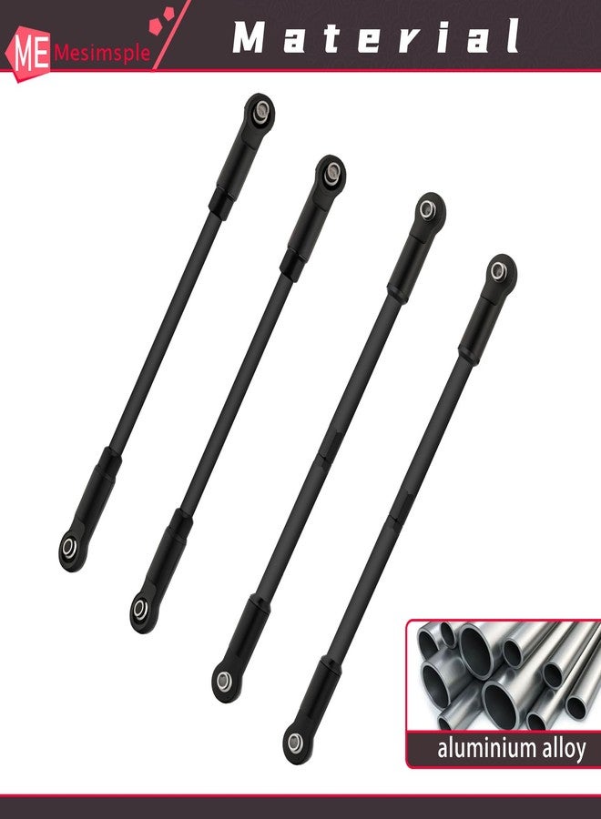 Mesimsple وصلات توجيه من سبيكة معدنية بسيطة، مزودة بمشابك ربط، لسيارات T-Maxx و E-Maxx بمقياس 1/10، قطع غيار ترقية، لون أسود - Image 5