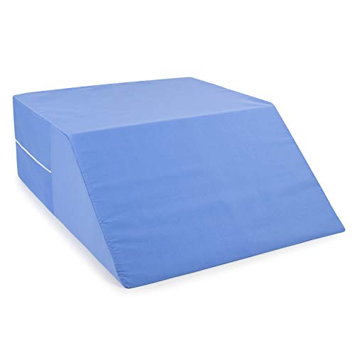 DMI Firm Leg Wedge Pillow for Back Pain Relief (FSA Eligible), High-Density Foam, Bed Wedge Pillow For Legs Elevation, Knee Pain, Post Surgery Pillow, Circulation and Swelling, Pregnancy, Blue - Image 5