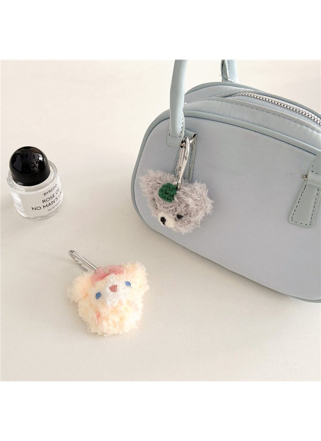 Generic - Plush Cartoon Bear For Apple Airtag Locator Protective Case Pet Anti-Lost Tracker Protective Case-Color:Lamb-Applicable Model:Airtag - Image 1