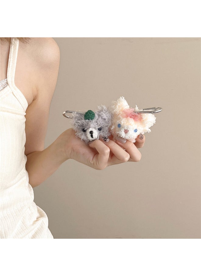 Generic - Plush Cartoon Bear For Apple Airtag Locator Protective Case Pet Anti-Lost Tracker Protective Case-Color:Lamb-Applicable Model:Airtag - Image 1