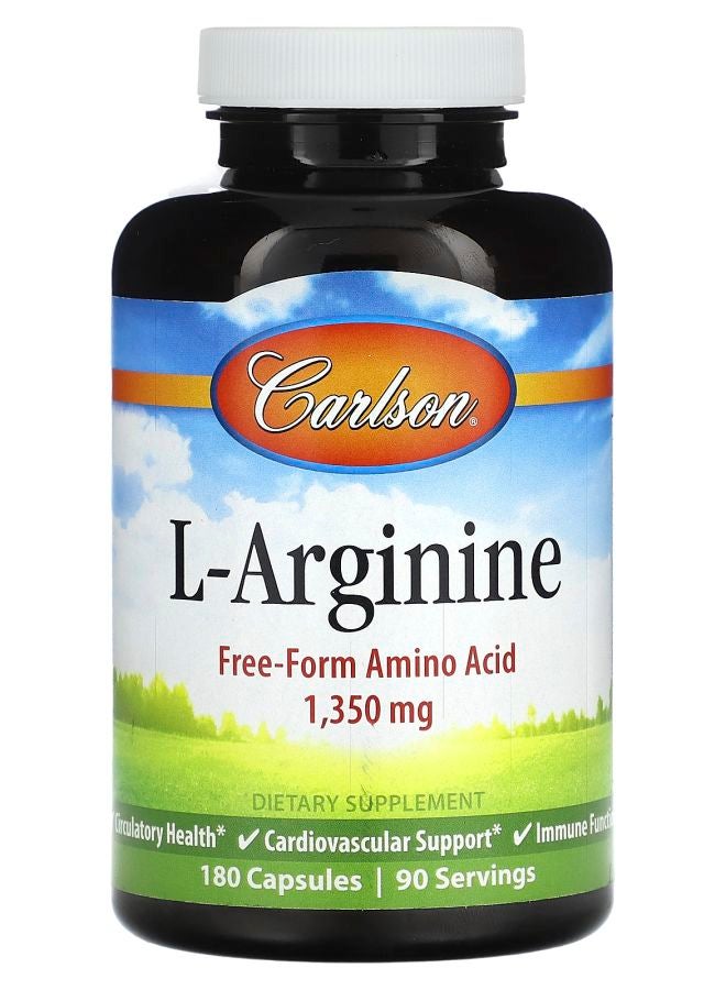L-Arginine 1350 mg 180 Capsules (675 mg per Capsule)