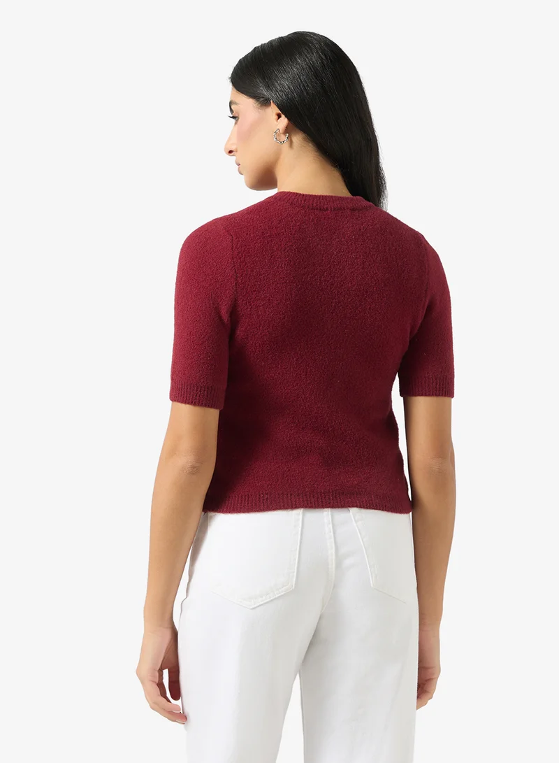 ELLA Cardigan With Bow Trim