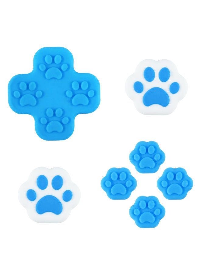 AMOGMO Suitable Switch Handle Silicone Non-slip Game Rocker Protection Special-shaped Cat Claw Ns Cross Key Sticker-Product Color:Combination 5 Does Not Support Returns Or Exchanges  - Image 1