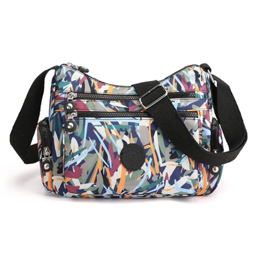 Hiflyer Trendy Crossbody Bags for Women - Crossover Purse for Woman, Over Shoulder Purse - Colorful Bramble - Image 1