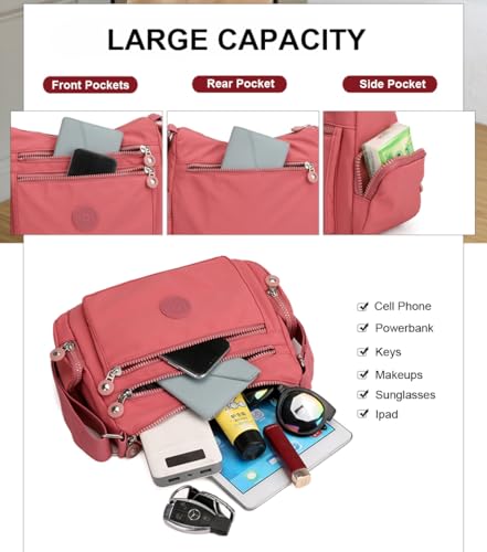 Hiflyer Trendy Crossbody Bags for Women - Crossover Purse for Woman, Over Shoulder Purse - Colorful Bramble - Image 4