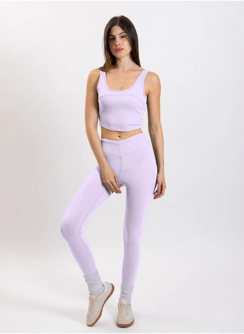 SHAPES DETAILED SOFT CROP TOP