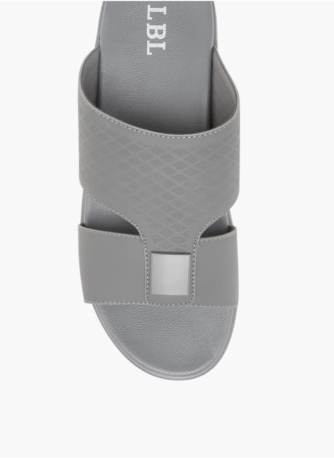 LBL by Shoexpress Men Textured Slip-On Arabic Sandals Ramadan Collection