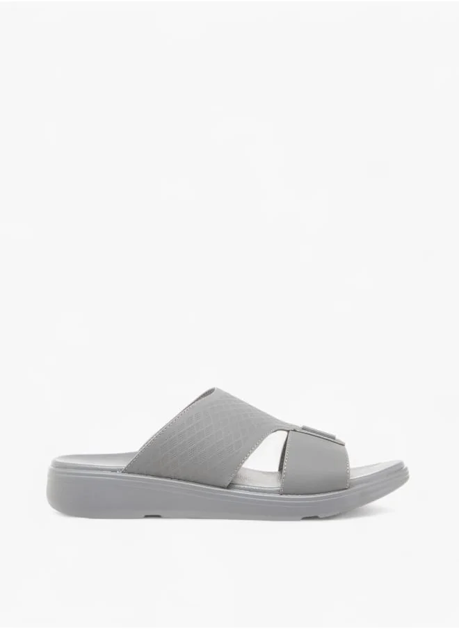 LBL by Shoexpress Men Textured Slip-On Arabic Sandals Ramadan Collection