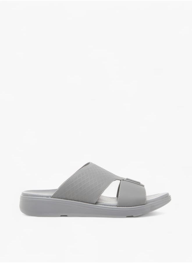 LBL by Shoexpress - Men Textured Slip-On Arabic Sandals Ramadan Collection - Image 1