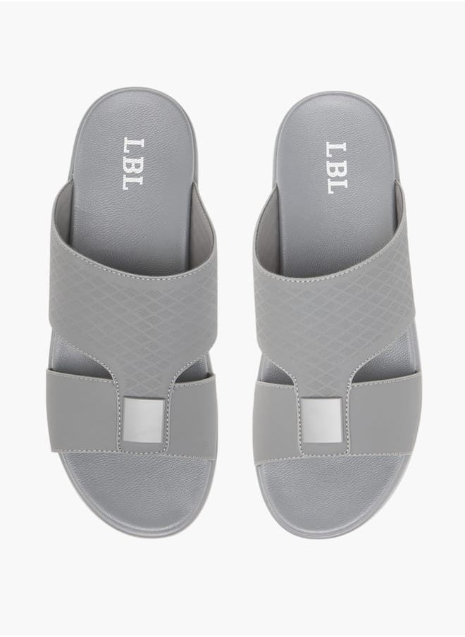 LBL by Shoexpress - Men Textured Slip-On Arabic Sandals Ramadan Collection - Image 1