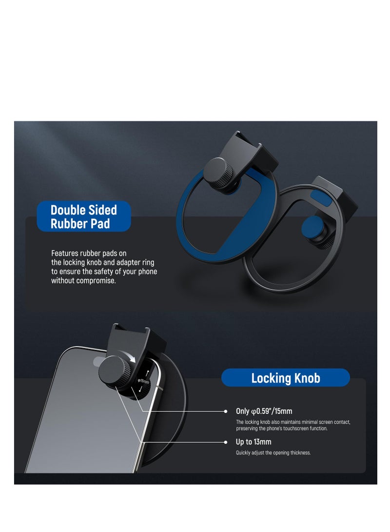 SOLARAE Upgraded 67mm Phone Filter Mount Threaded Lens Filter Clip with Cold Shoe Mount, Upgraded Phone Clip, Compatible with iPhone 15 Pro Max 15 Plus 14 13 Samsung Galaxy S22 S23 Ultra, LA006 - Image 5