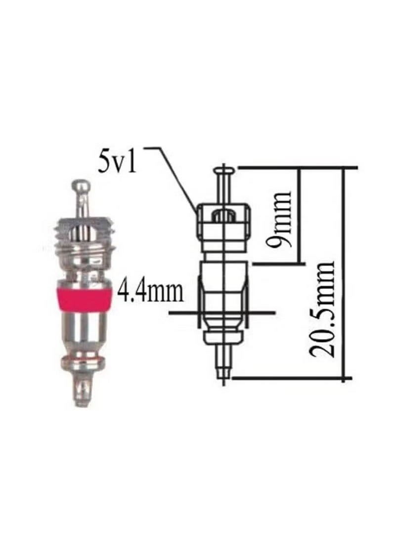 Valve Core Disassembly Kit Contains 40 Valve Cores 20 Valve Caps And 3 Valve Core Wrenches Tyre Repair Tools - Image 5