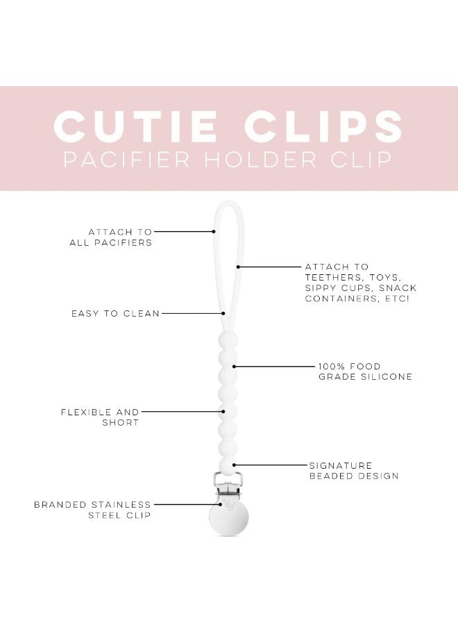Ryan & Rose Cutie Clip 2 Pack - Pacifier Clip Holder Silicone - Image 2