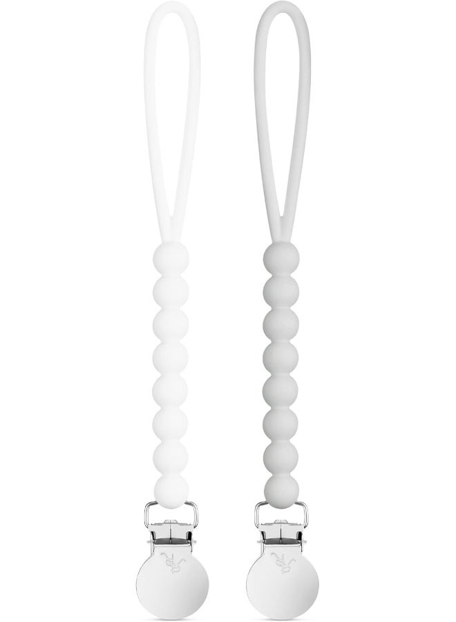 Ryan & Rose Cutie Clip 2 Pack - Pacifier Clip Holder Silicone - Image 1