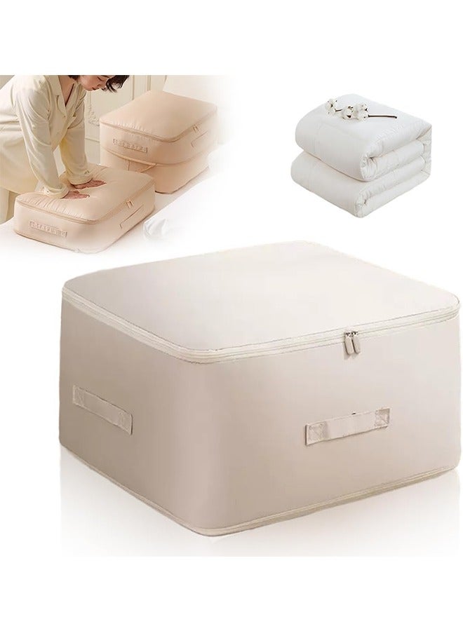 JCB CHIC Ultra Space Saving Self Compression Organizer, Storage Tote for Space Saving, Portable Heavy Duty Moving Bags, Suitable for Quilts, Blankets, Bedding, Clothes(L)  - Image 1