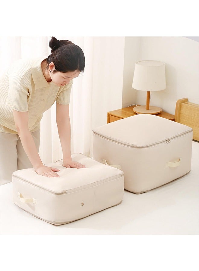 JCB CHIC Ultra Space Saving Self Compression Organizer, Storage Tote for Space Saving, Portable Heavy Duty Moving Bags, Suitable for Quilts, Blankets, Bedding, Clothes(L)  - Image 5