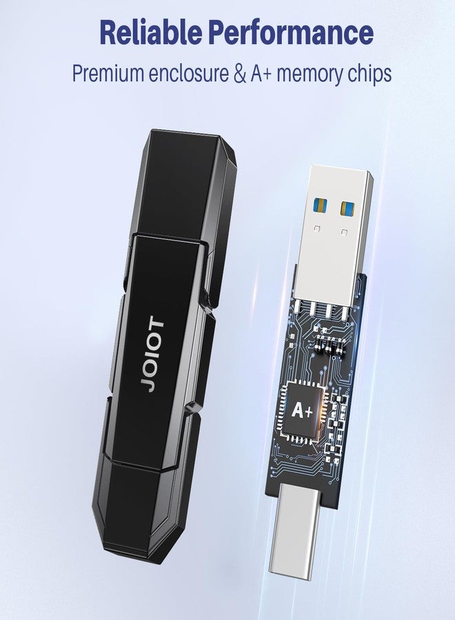 JOIOT USB C Flash Drive 128GB Up to 450MB/s Dual Type-C & USB-A USB 3.2 Solid State Drive USB-C Thumb Drive Compatible with iPhone 15/16 Series Smartphone Tablet Laptop Car Smart TV Game Console - Image 5