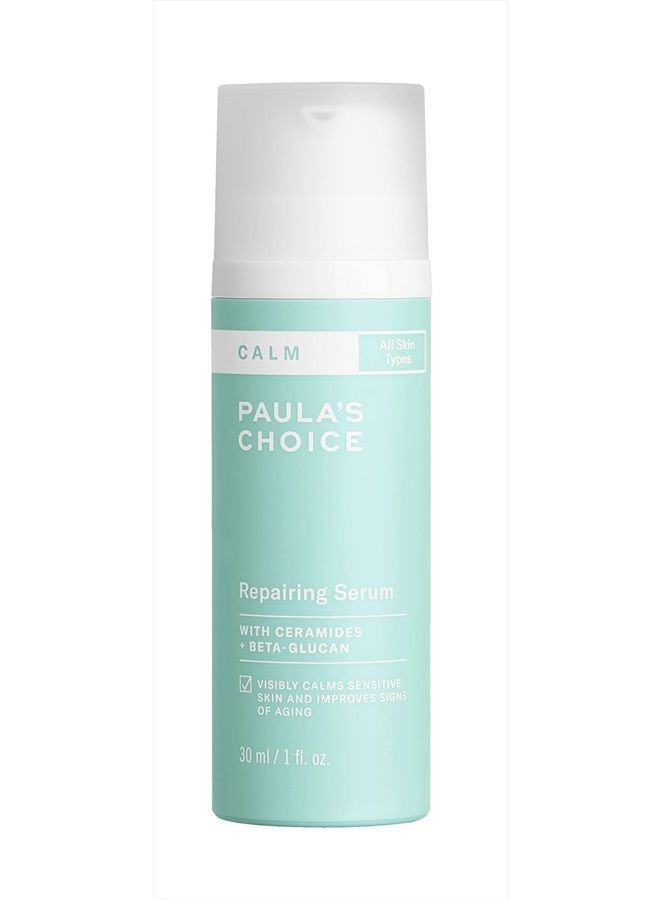 PAULA'S CHOICE CALM Repairing Serum for Sensitive Skin, Calms + Soothes Redness, Lightweight Hydration with Hyaluronic Acid for All Skin Types, 1 Fl Oz - Image 1