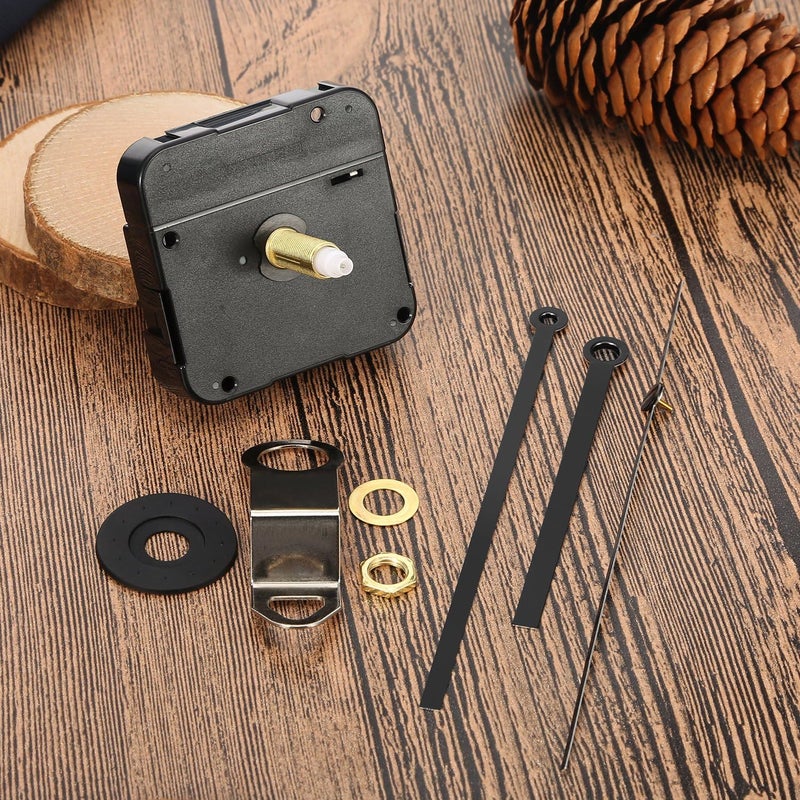 Hicarer Hicarer 28 mm Long Shaft Quartz Clock Movement Clock Parts Repair Kit Black  - Image 4