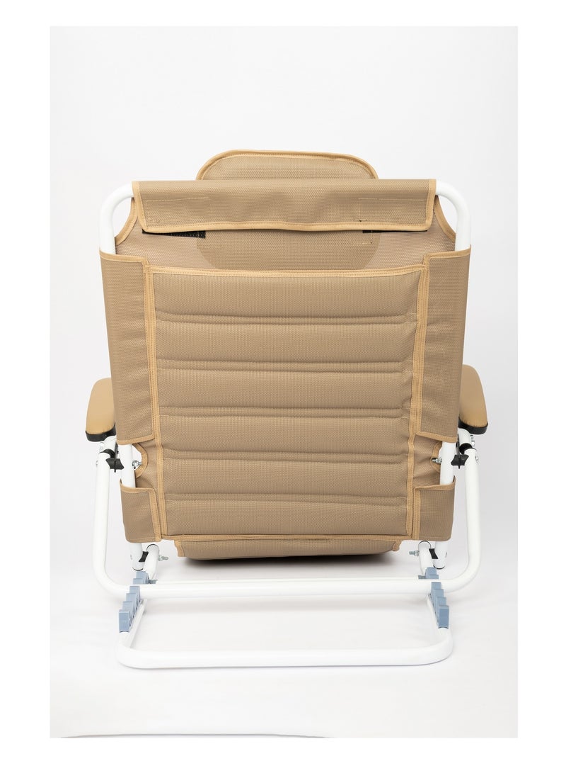Padded Foldable Backrest with Armrest - Image 2