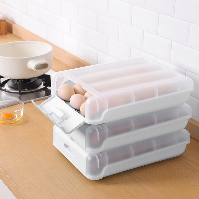🍳 صندوق تخزين للبيض بتصميم درج للمطبخ والمنزل - Image 3