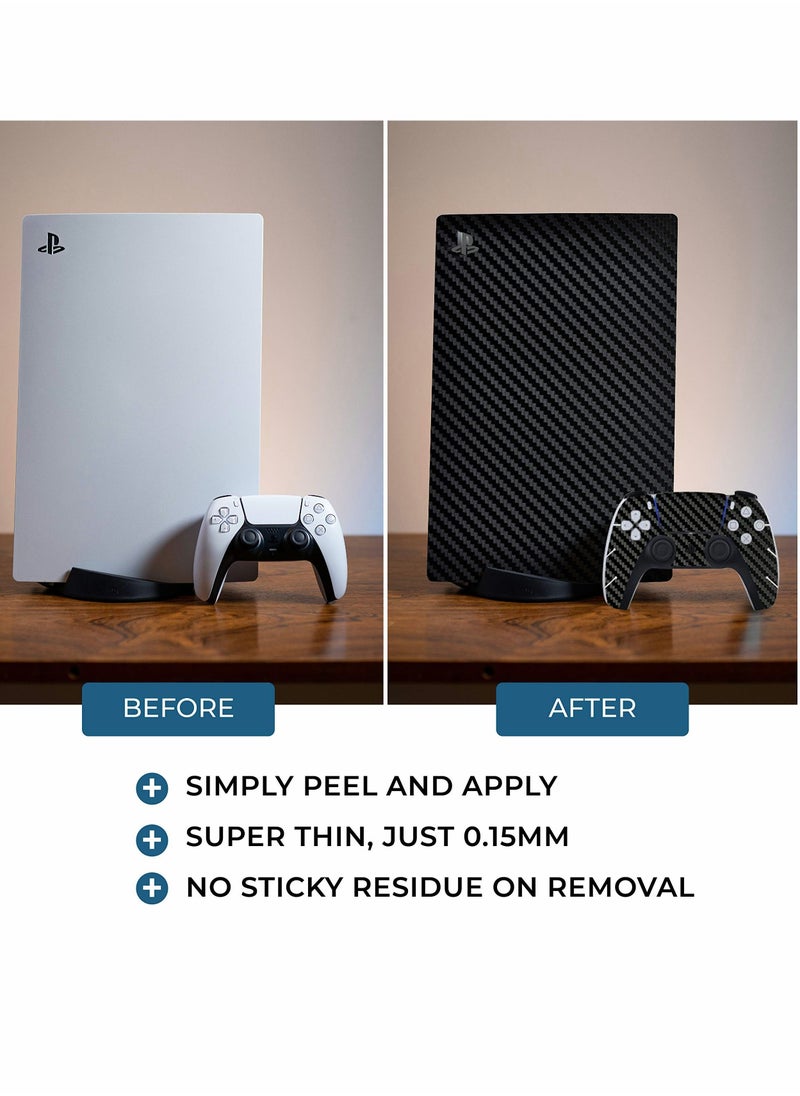 Excefore Skin for PlayStation 5 Disc Version, Sticker for PS5 Vinyl Decal Cover for Playstation 5 Controller  - Image 3