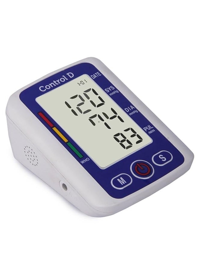 Control D Talking USB Port to Power BP Machine Fully Automatic Comfort Digital Electronic Speaking Blood Pressure BP Monitor Machine with Mdi Technology (Blue) - Image 1