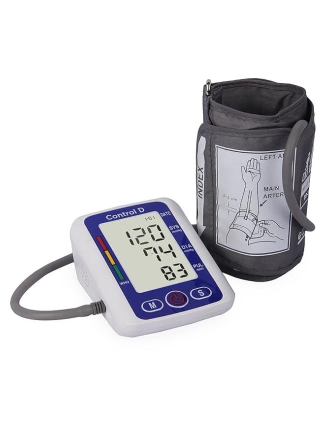 Control D Talking USB Port to Power BP Machine Fully Automatic Comfort Digital Electronic Speaking Blood Pressure BP Monitor Machine with Mdi Technology (Blue) - Image 3