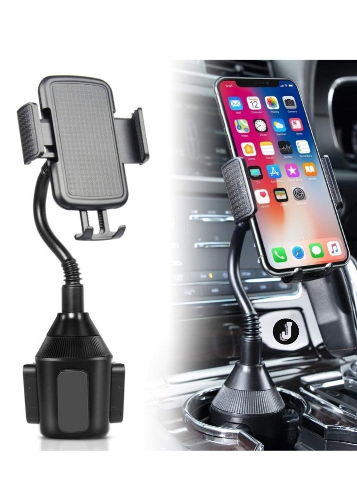 JAJEEK "Universal Cup Holder Phone Mount – Adjustable Gooseneck Car Mount for iPhone XS, Galaxy, and More" - Image 1