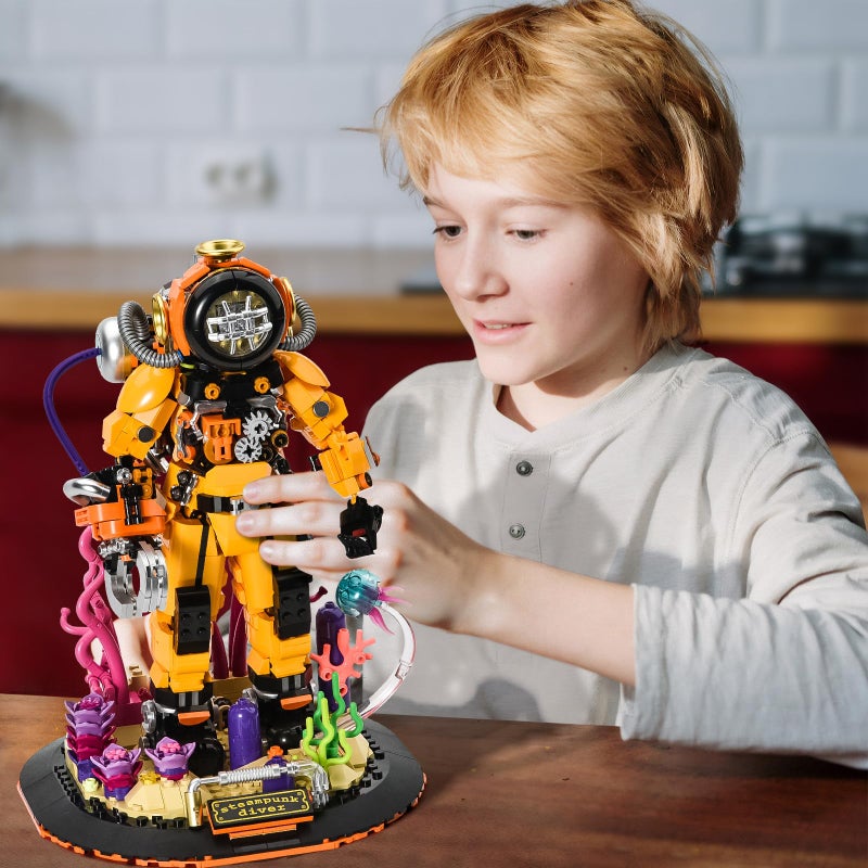 BNG STeam Diver Building Set for Adult Home or Office Decor Collection Toy STEM Building Block Gift for Teens Boys and Girls 8-14 (1286pcs) - Image 4