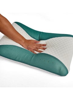 MAXQON Eucalyptus Infused Memory Foam Pillow With Removable Cover - Hypoallergenic & Breathable- 60x40x12cm  - Image 3
